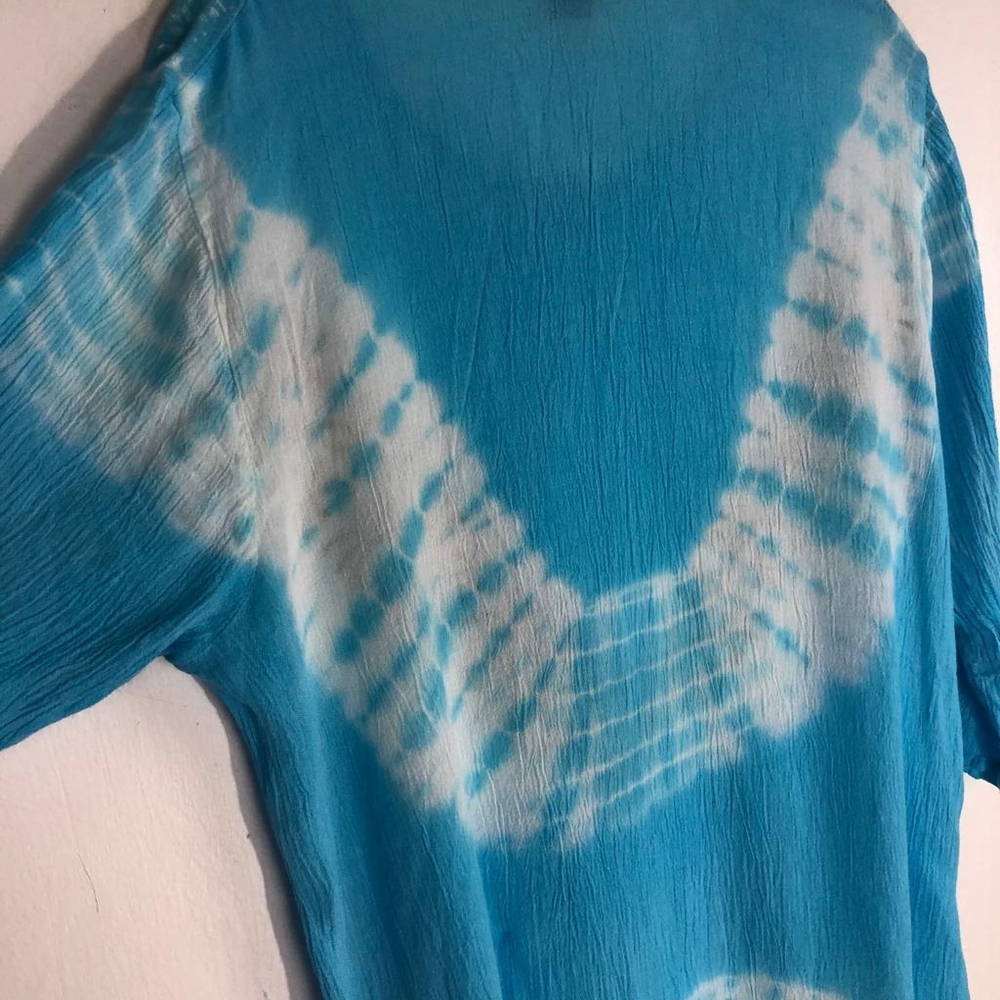 Blue Patterned Women's Top - Picture 3 of 12